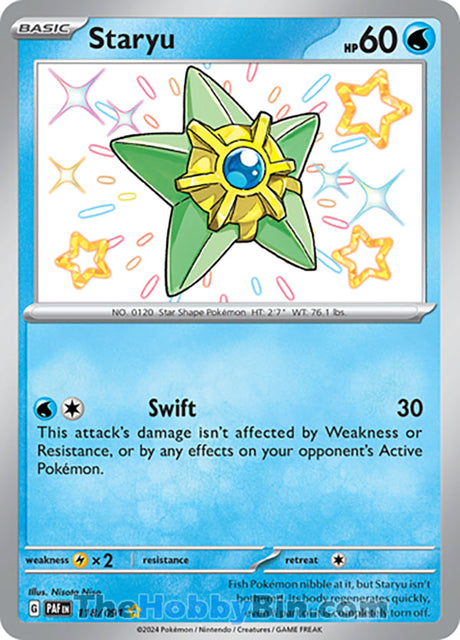 Staryu Paldean Fates Shiny Rare #118/091