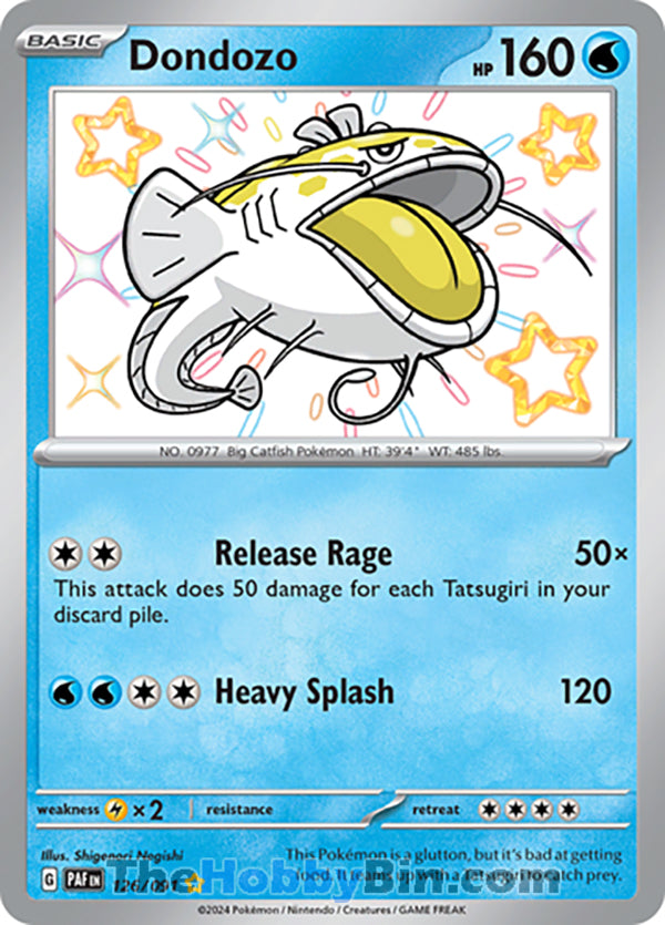 Dondozo #126/091 Shiny Rare - Paldean Fates Pokemon card