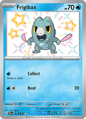 0128 Frigibax Shiny Rare Paldean Fates