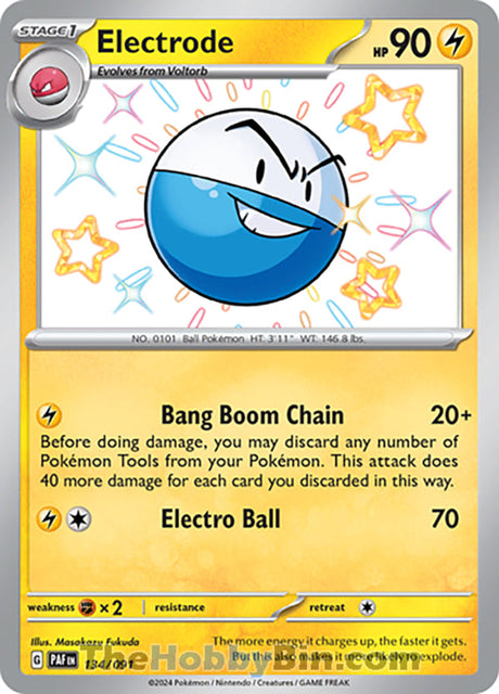 Electrode Paldean Fates Shiny Rare #134/091