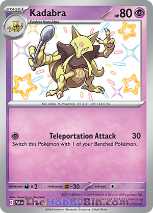 0149 Kadabra Shiny Rare Paldean Fates