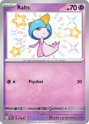 0153 Ralts Shiny Rare Paldean Fates
