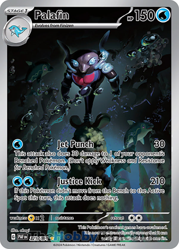 Palafin #225/091 Illustration Rare - Paldean Fates Pokemon card