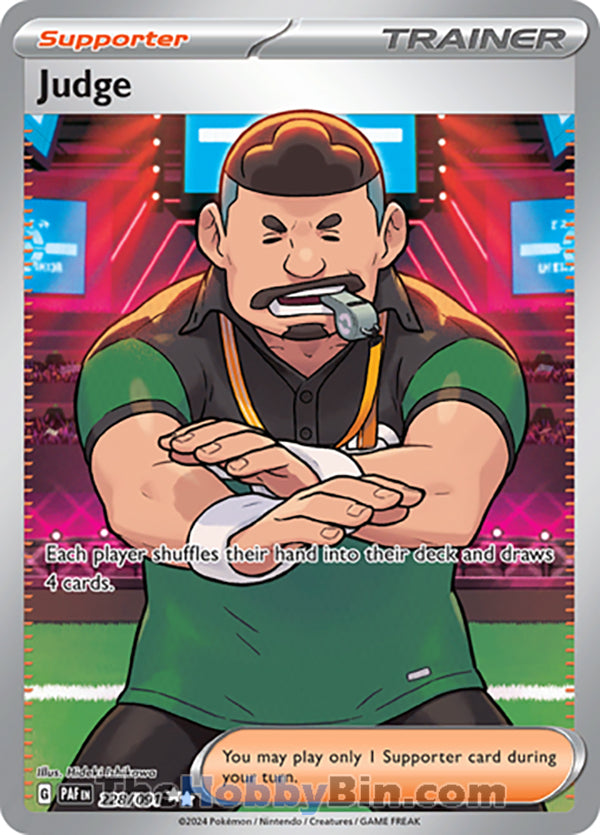 0228 Judge Ultra Rare Paldean Fates