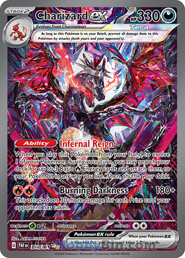 Charizard ex #234/091 Special Illustration Rare - Paldean Fates Pokemon card
