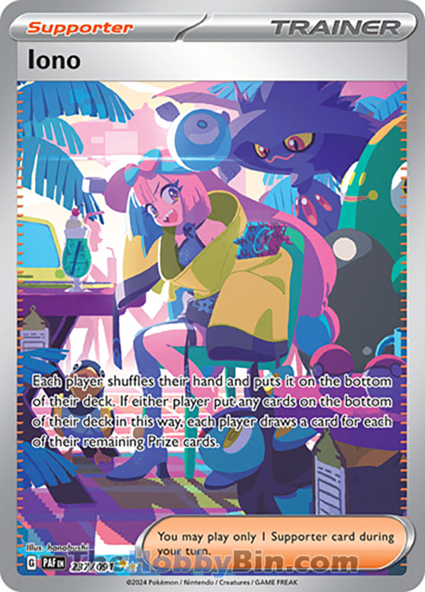 Iono #237/091 Special Illustration Rare - Paldean Fates Pokemon card