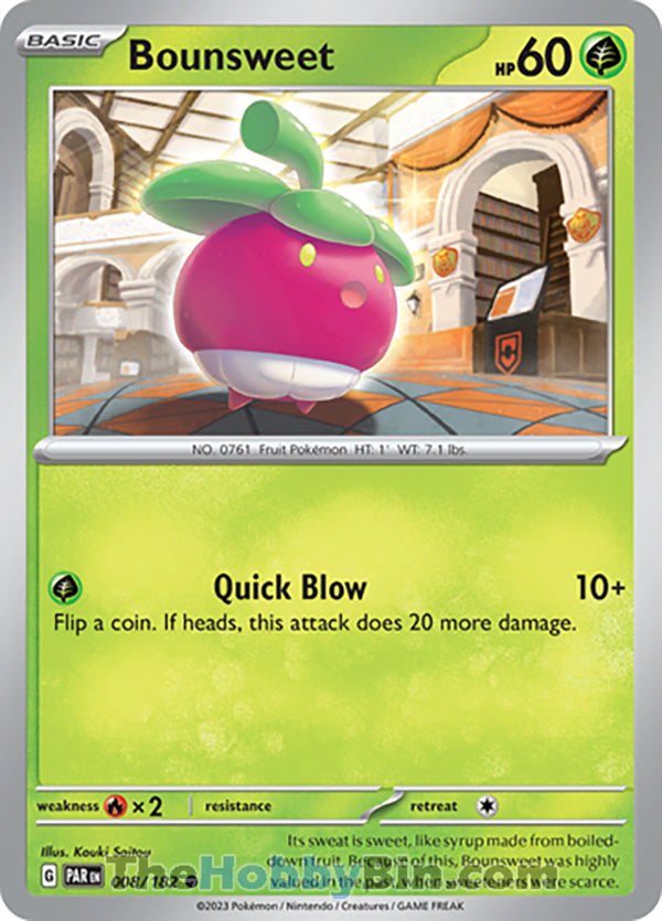 Bounsweet #8/182 Common - Paradox Rift Pokemon card
