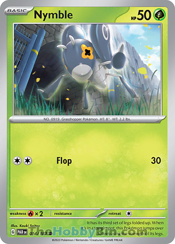 Nymble #14/182 Common - Paradox Rift Pokemon card