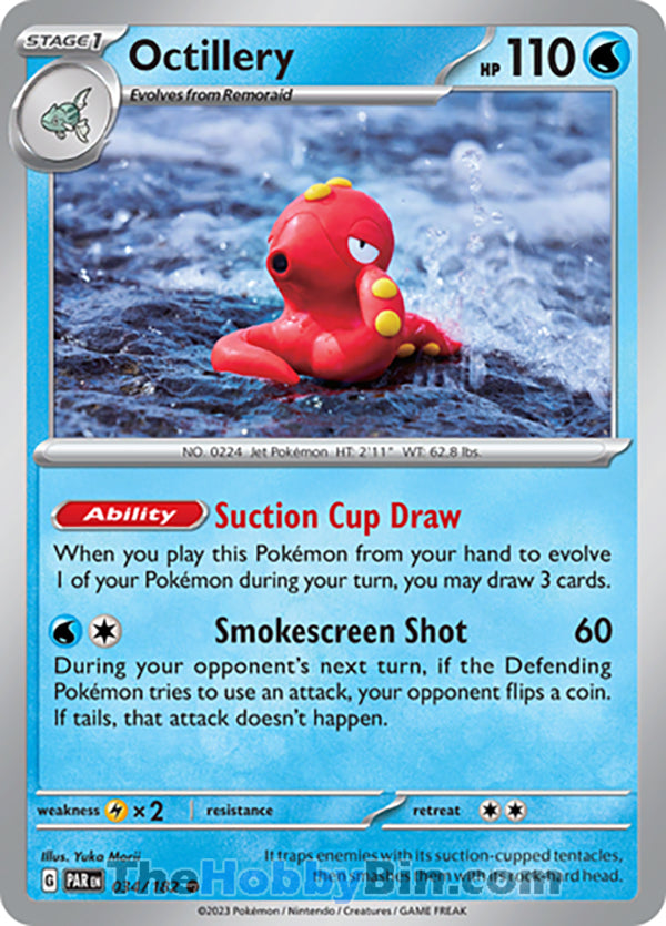 Octillery #34/182 Common - Paradox Rift Pokemon card