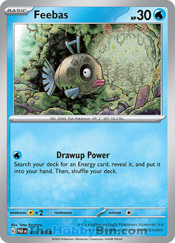 Feebas #35/182 Common - Paradox Rift Pokemon card