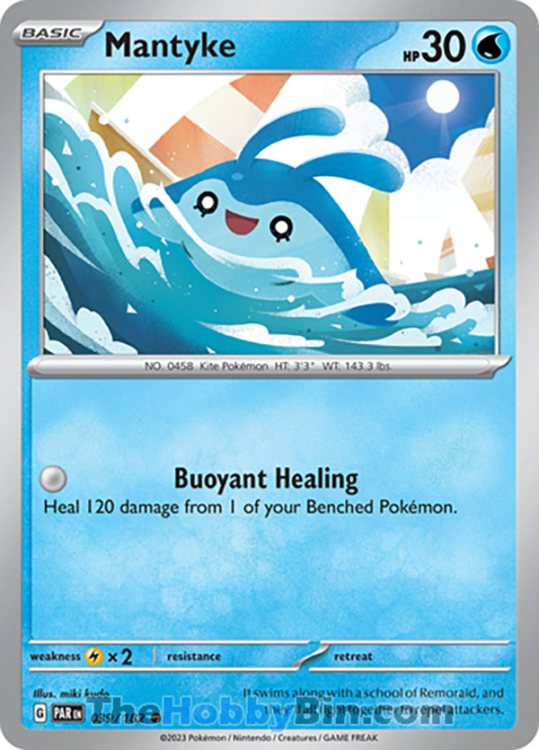 Mantyke #39/182 Common - Paradox Rift Pokemon card
