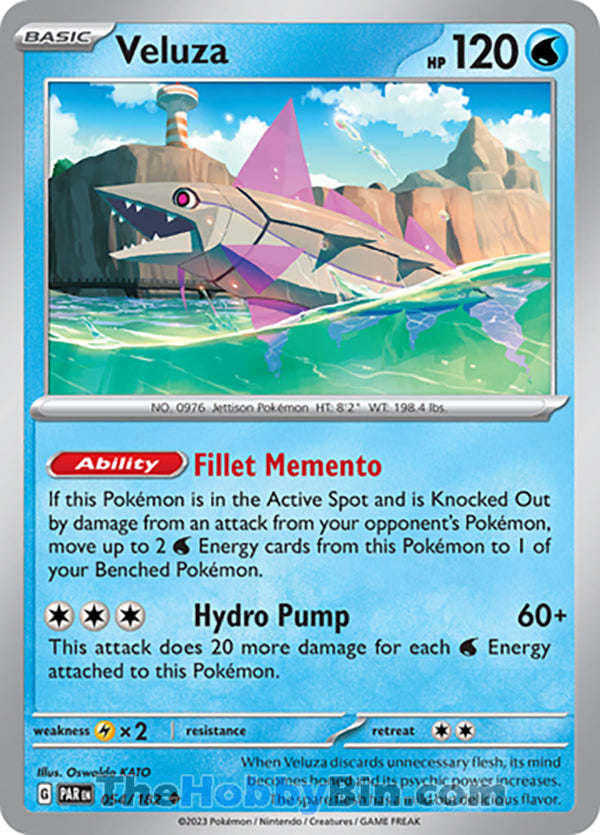 Veluza #54/182 Uncommon - Paradox Rift Pokemon card
