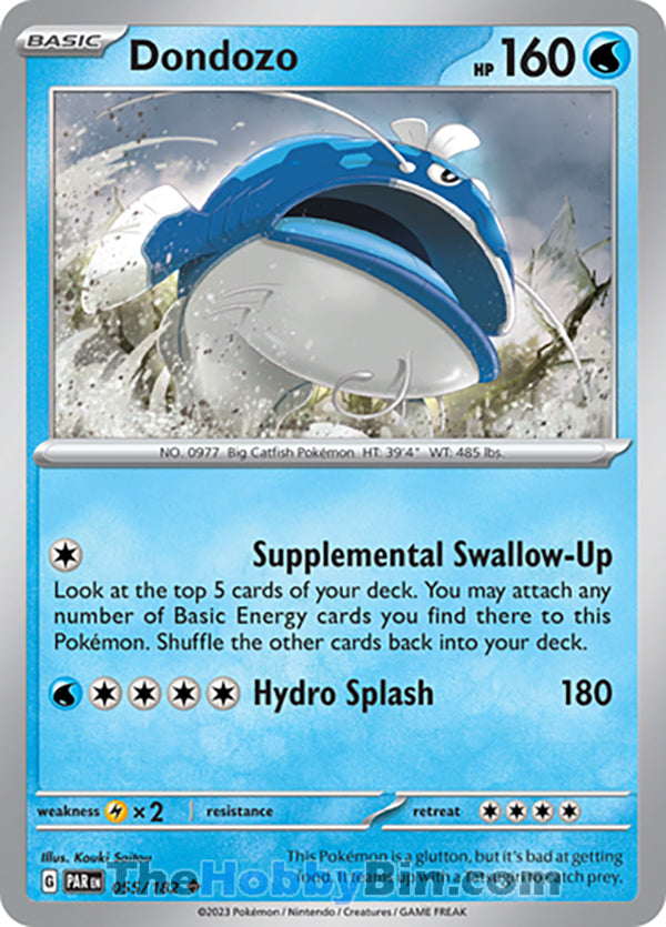 Dondozo #55/182 Uncommon - Paradox Rift Pokemon card