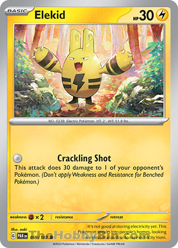 Elekid #59/182 Common - Paradox Rift Pokemon card