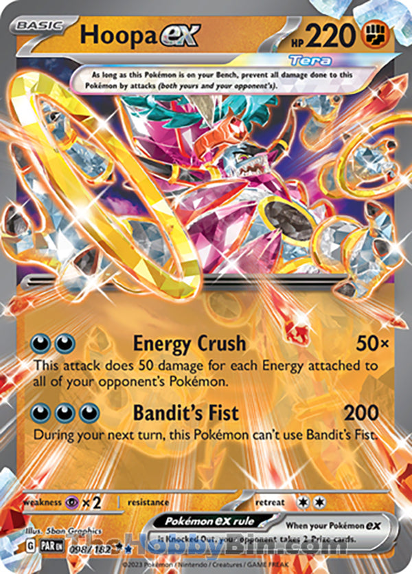 Hoopa ex #98/182 Double Rare - Paradox Rift Pokemon card