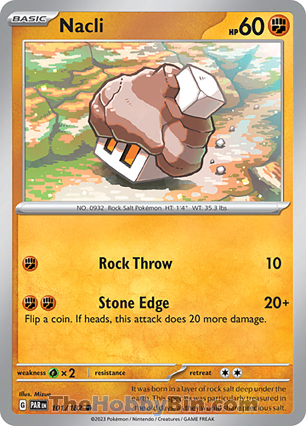 Nacli #101/182 Common - Paradox Rift Pokemon card