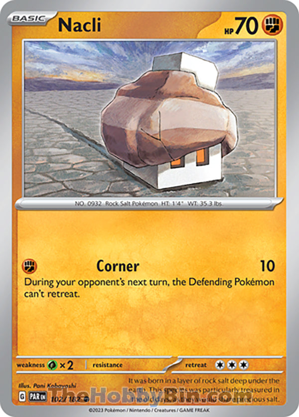 Nacli #102/182 Common - Paradox Rift Pokemon card