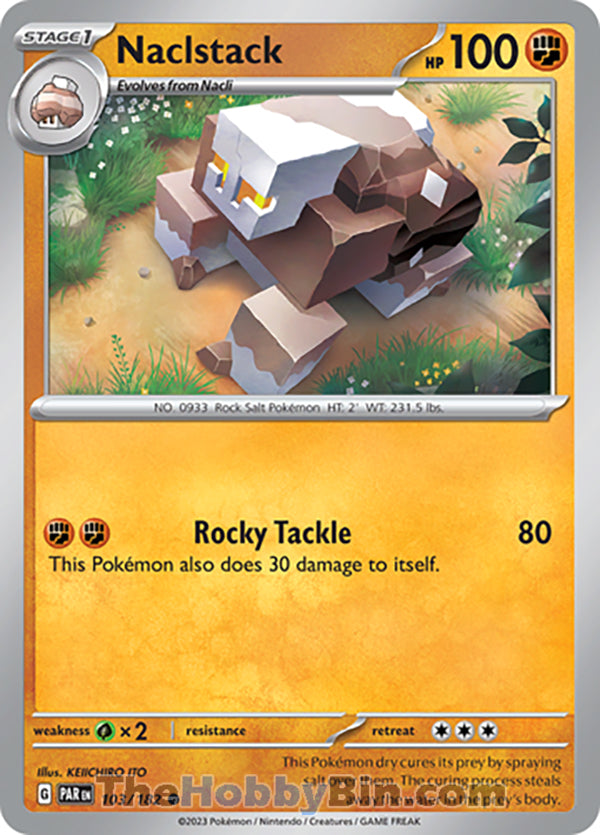 Naclstack #103/182 Common - Paradox Rift Pokemon card
