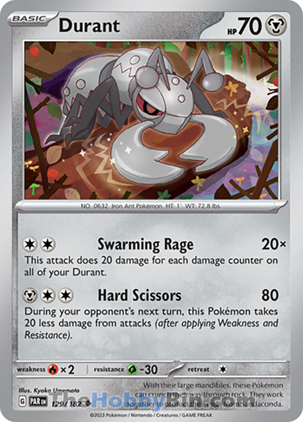 Durant #129/182 Uncommon - Paradox Rift Pokemon card