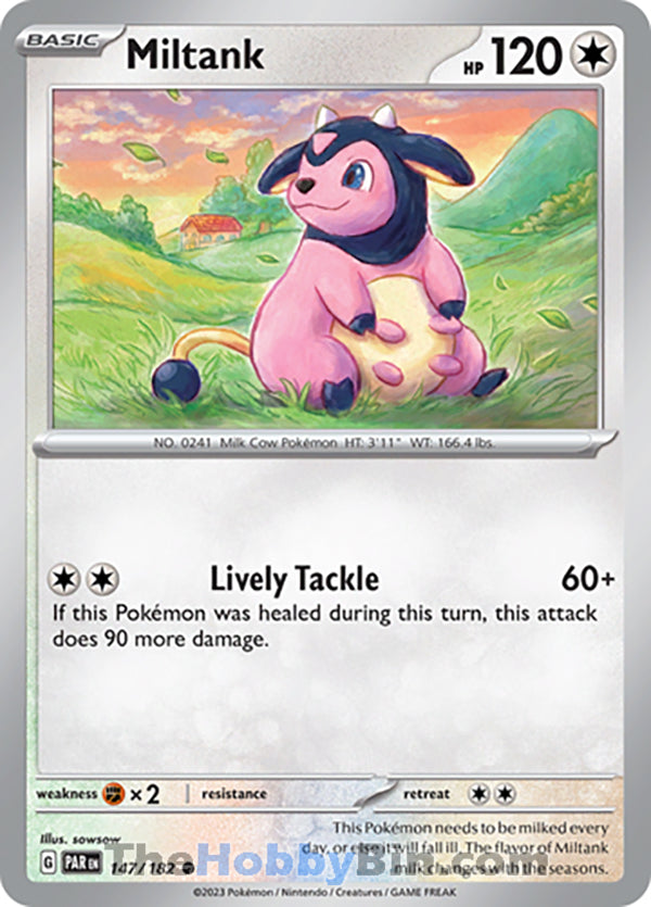Miltank #147/182 Common - Paradox Rift Pokemon card