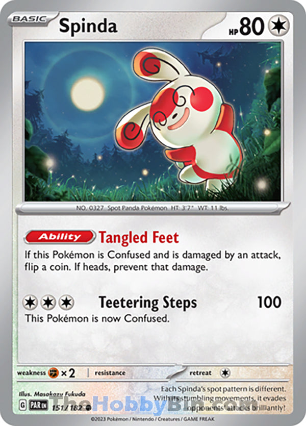 Spinda #151/182 Common - Paradox Rift Pokemon card