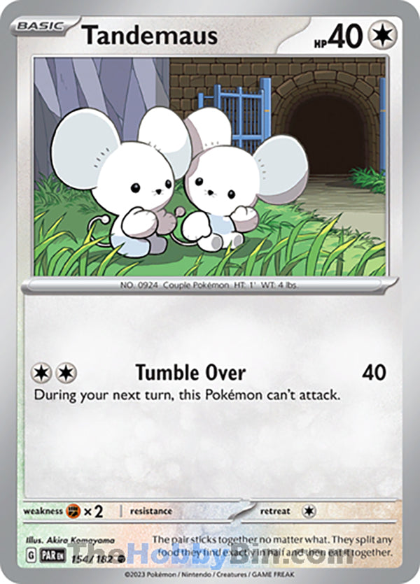Tandemaus #154/182 Common - Paradox Rift Pokemon card