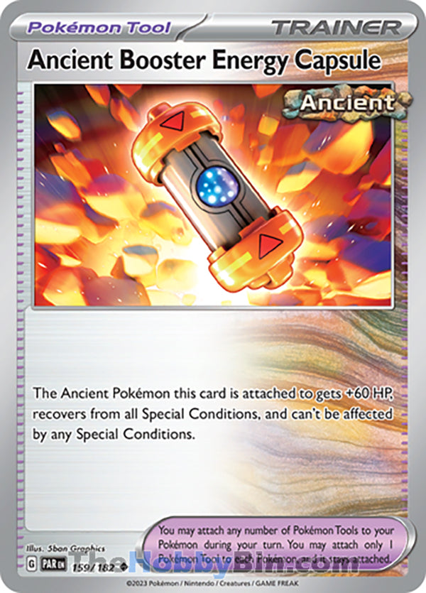 Ancient Booster Energy Capsule #159/182 Uncommon - Paradox Rift Pokemon card