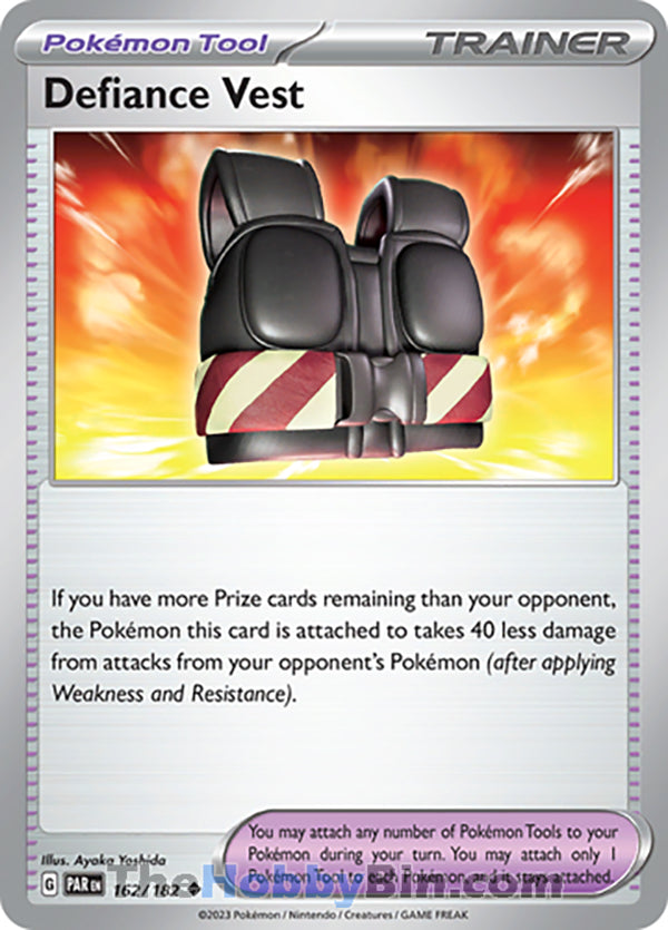 Defiance Vest #162/182 Uncommon - Paradox Rift Pokemon card