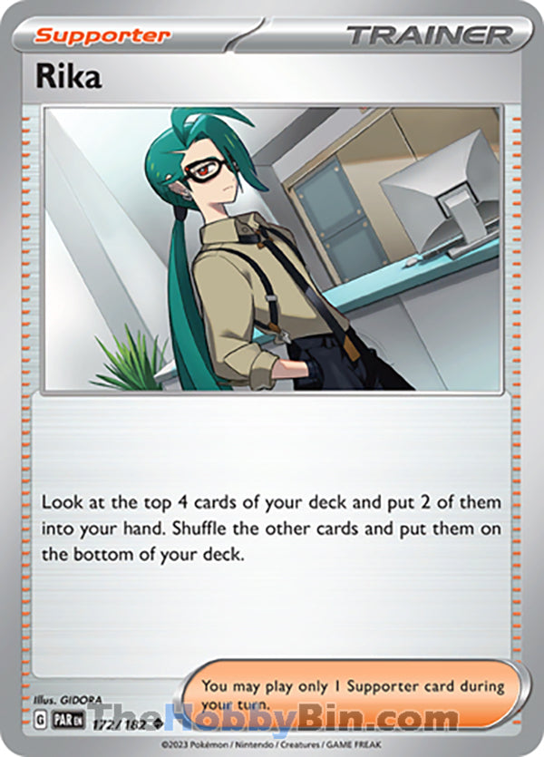 Rika #172/182 Uncommon - Paradox Rift Pokemon card