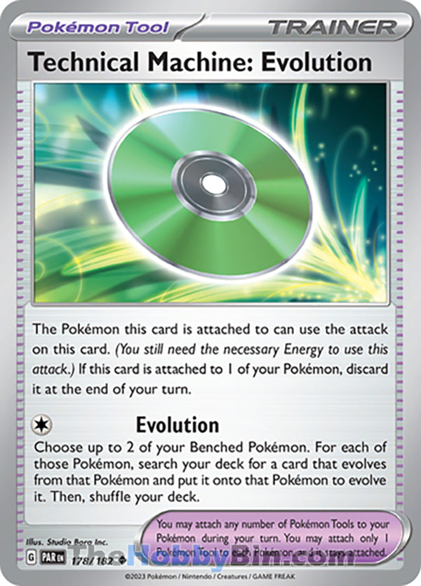Technical Machine: Evolution #178/182 Uncommon - Paradox Rift Pokemon card