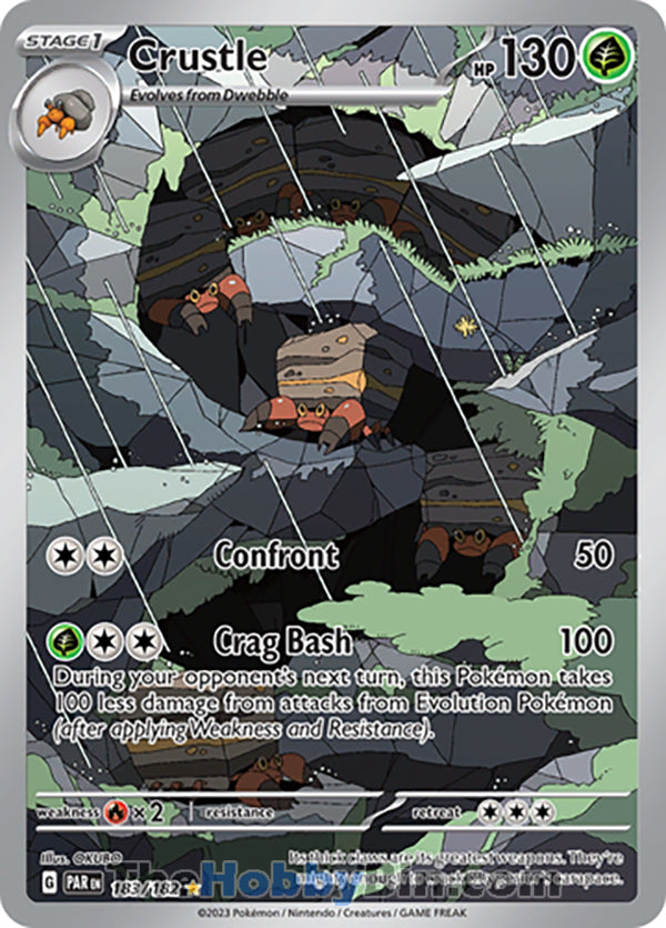 Crustle #183/182 Illustration Rare - Paradox Rift Pokemon card