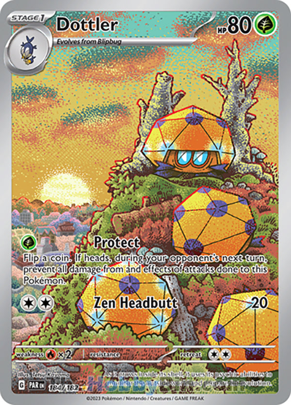 Dottler #184/182 Illustration Rare - Paradox Rift Pokemon card