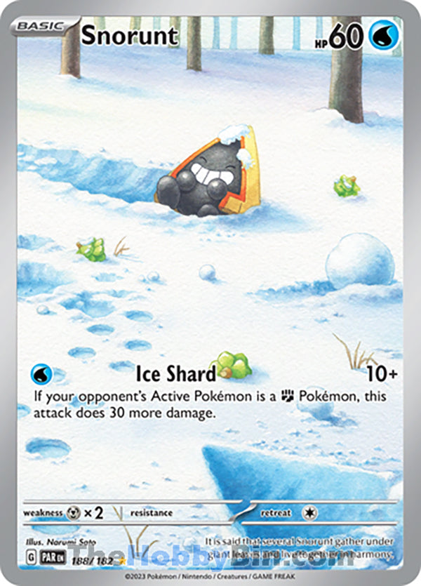 Snorunt #188/182 Illustration Rare - Paradox Rift Pokemon card