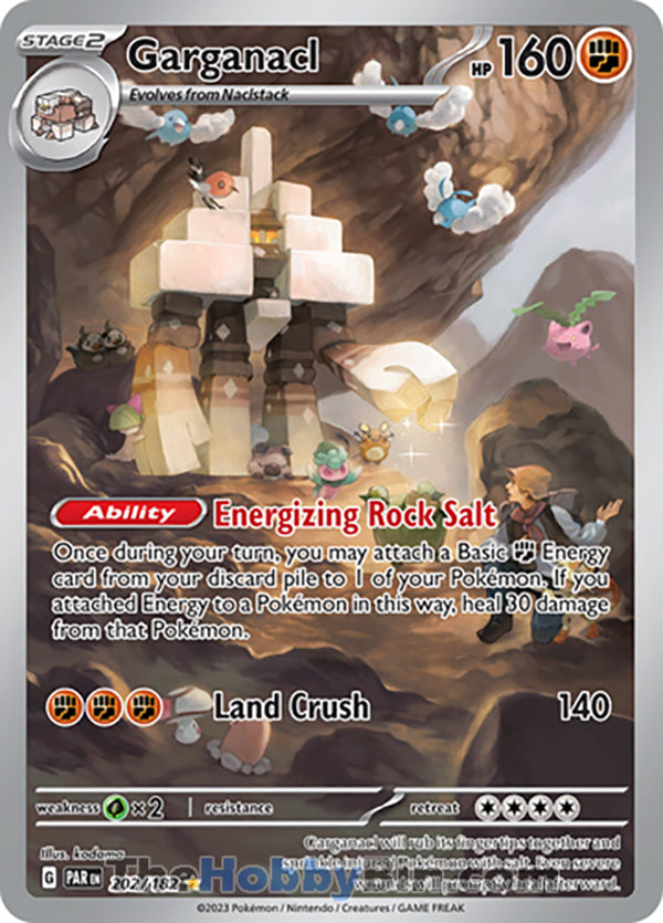 Garganacl #202/182 Illustration Rare - Paradox Rift Pokemon card