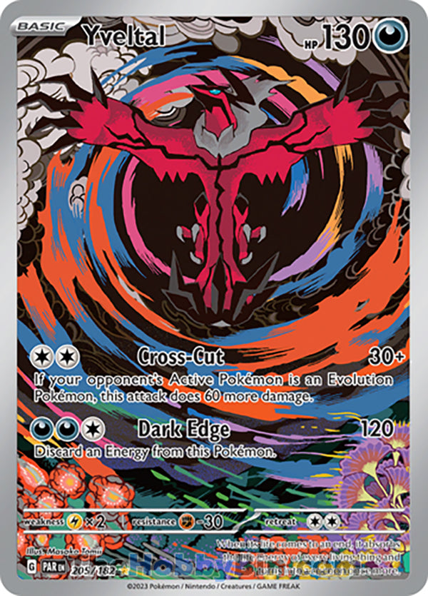 Yveltal Paradox Rift Illustration Rare #205/182