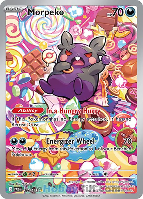 Morpeko Paradox Rift Illustration Rare #206/182