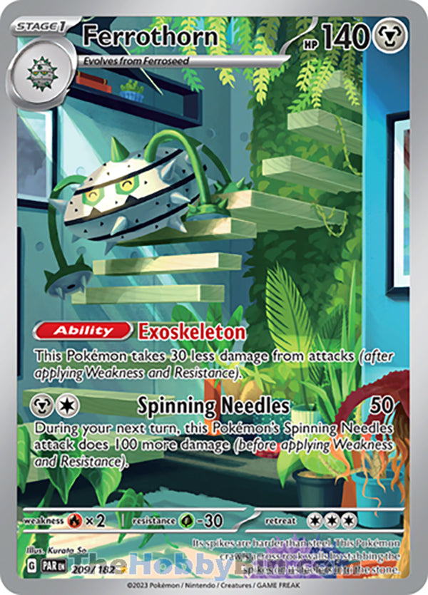 Ferrothorn #209/182 Illustration Rare - Paradox Rift Pokemon card