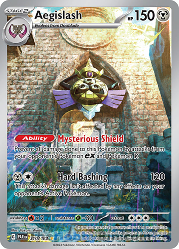 Aegislash #210/182 Illustration Rare - Paradox Rift Pokemon card
