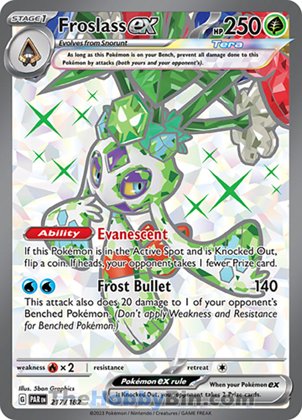 Froslass ex #217/182 Ultra Rare - Paradox Rift Pokemon card