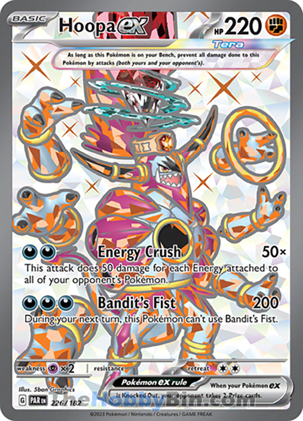 Hoopa ex #226/182 Ultra Rare - Paradox Rift Pokemon card