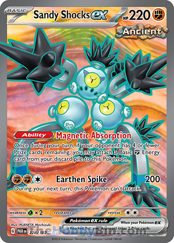 Sandy Shocks ex #228/182 Ultra Rare - Paradox Rift Pokemon card