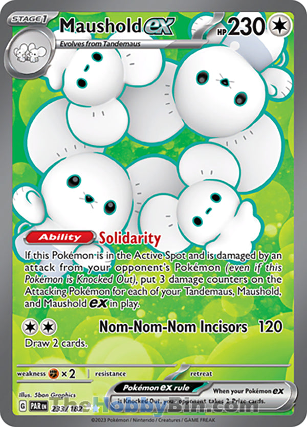Maushold ex #233/182 Ultra Rare - Paradox Rift Pokemon card