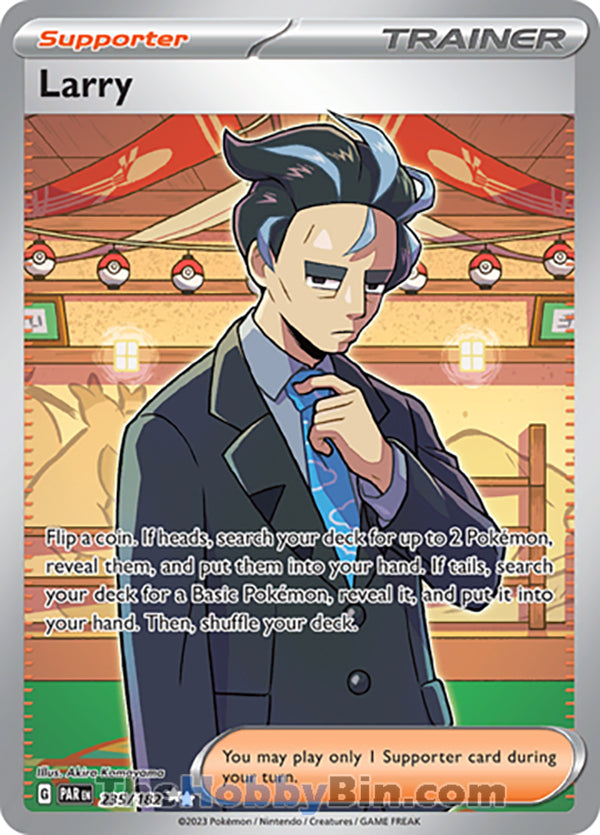 Larry #235/182 Ultra Rare - Paradox Rift Pokemon card