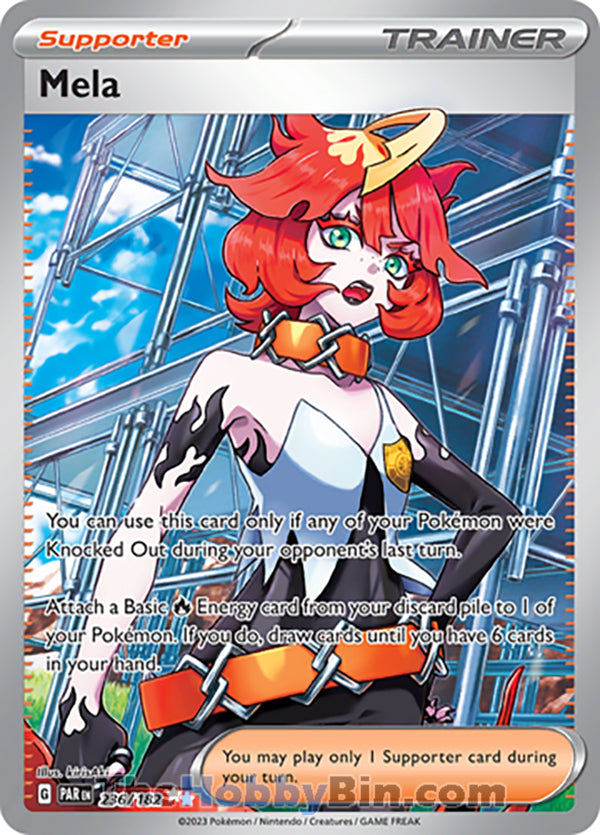Mela #236/182 Ultra Rare - Paradox Rift Pokemon card