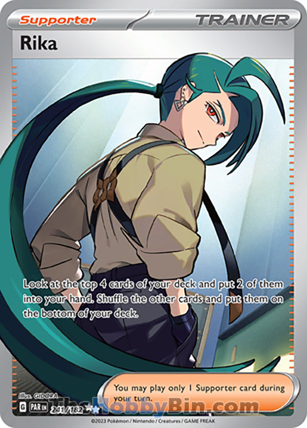 Rika #241/182 Ultra Rare - Paradox Rift Pokemon card