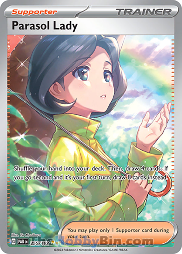 Parasol Lady #255/182 Special Illustration Rare - Paradox Rift Pokemon card