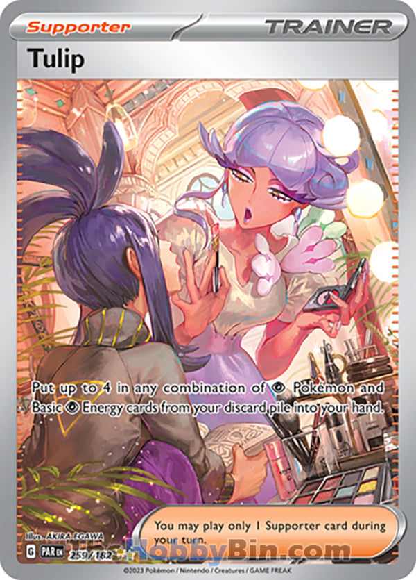 Tulip #259/182 Special Illustration Rare - Paradox Rift Pokemon card