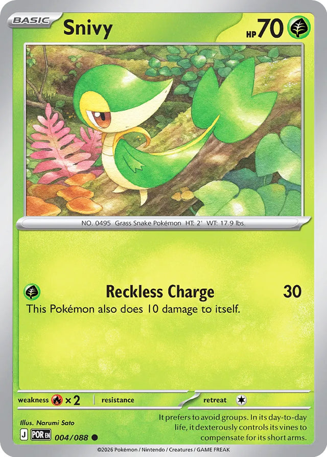 0004 Snivy Common Perfect Order