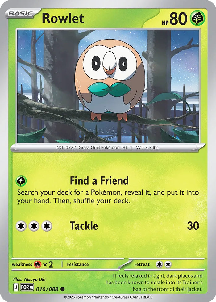 0010 Rowlet Common Perfect Order