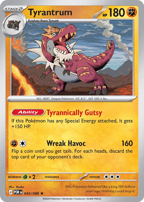 0045 Tyrantrum Rare Perfect Order